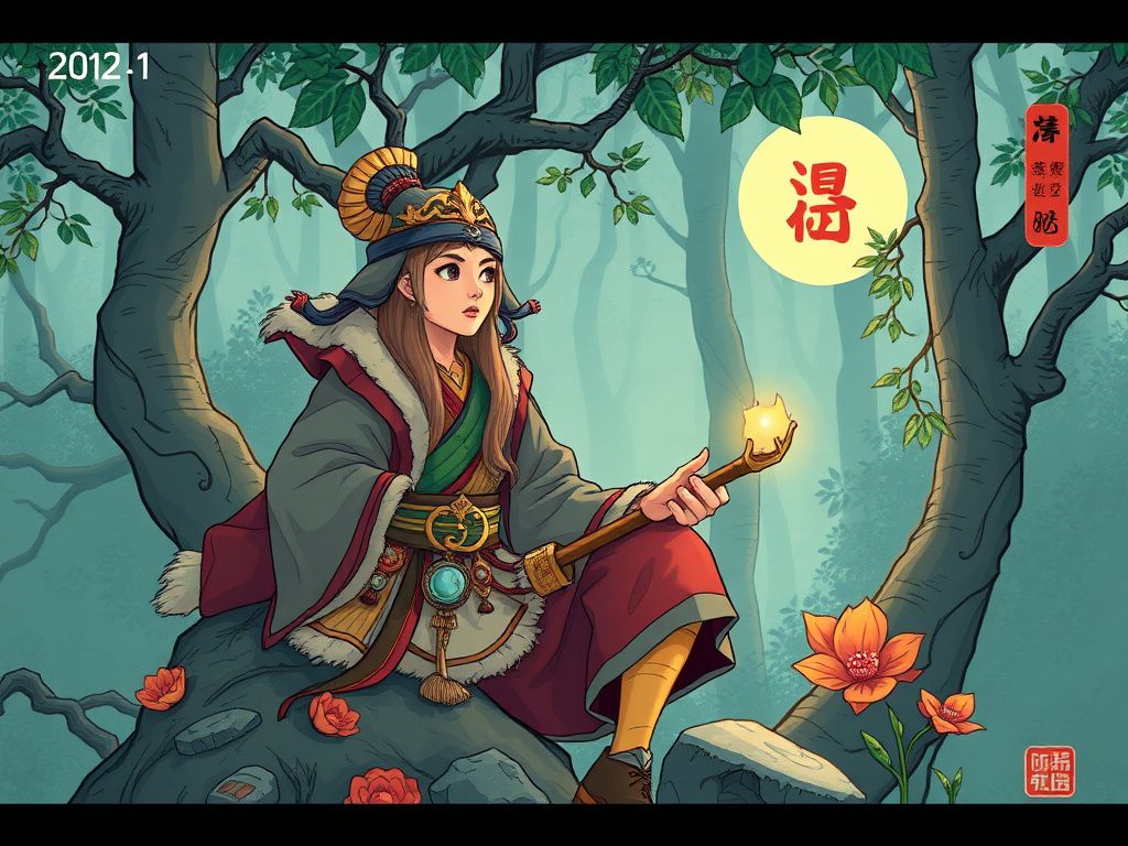 Chinese comic cover about a forest guardian